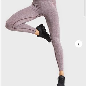 Gymshark flex high waisted leggings berry rose